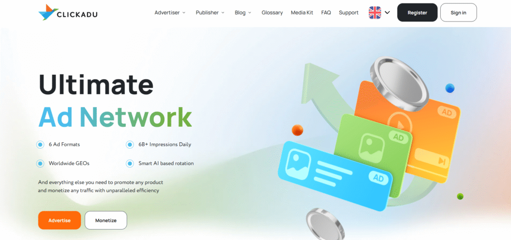 Clickadu ad network review