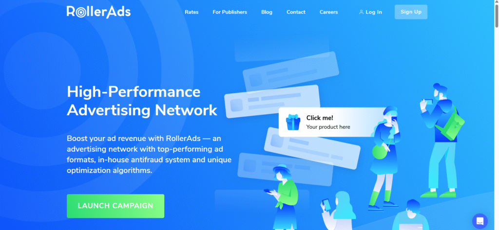 RollerAds is a global ad network with push & pop ads, smart bidding, and CPA optimization tools to boost ROI from just $0.001 per click.